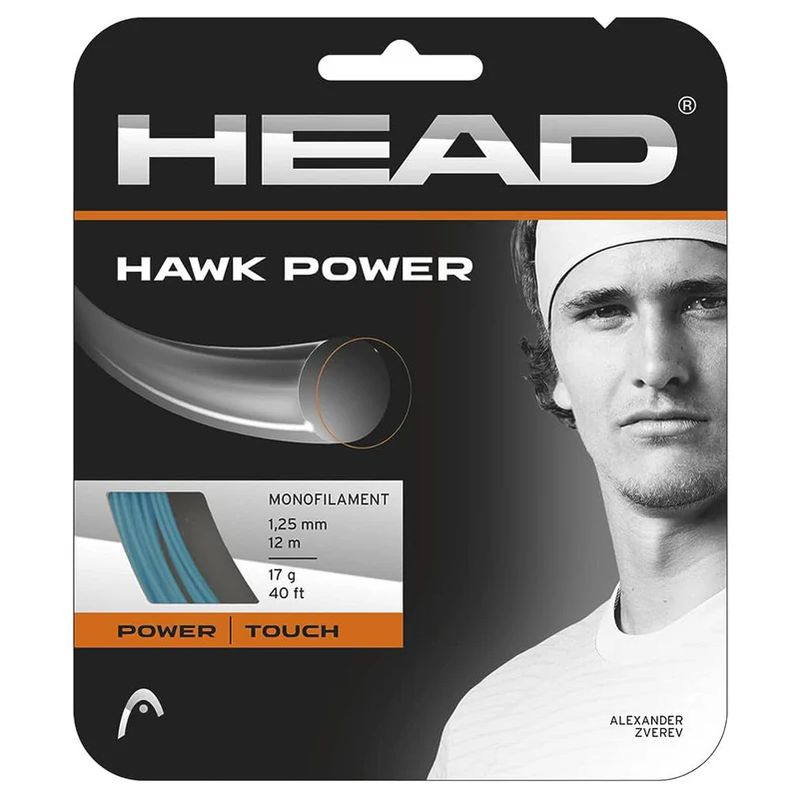 Head Hawk Power 1.25mm Tennis String Set - Petrol Blue