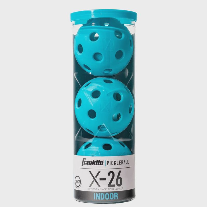 Franklin Indoor X-26 Pickleball Pack of 3 Blue