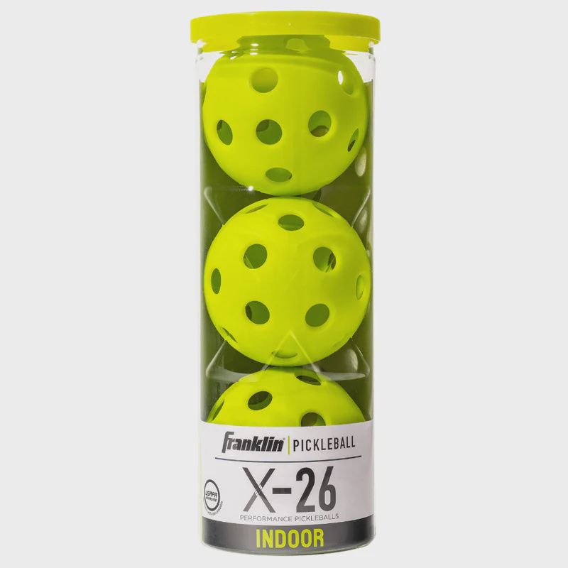 Franklin Indoor X-26 Pickleball Pack of 3 Lime Green