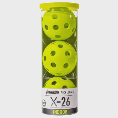 Franklin Indoor X-26 Pickleball Pack of 3 Lime Green