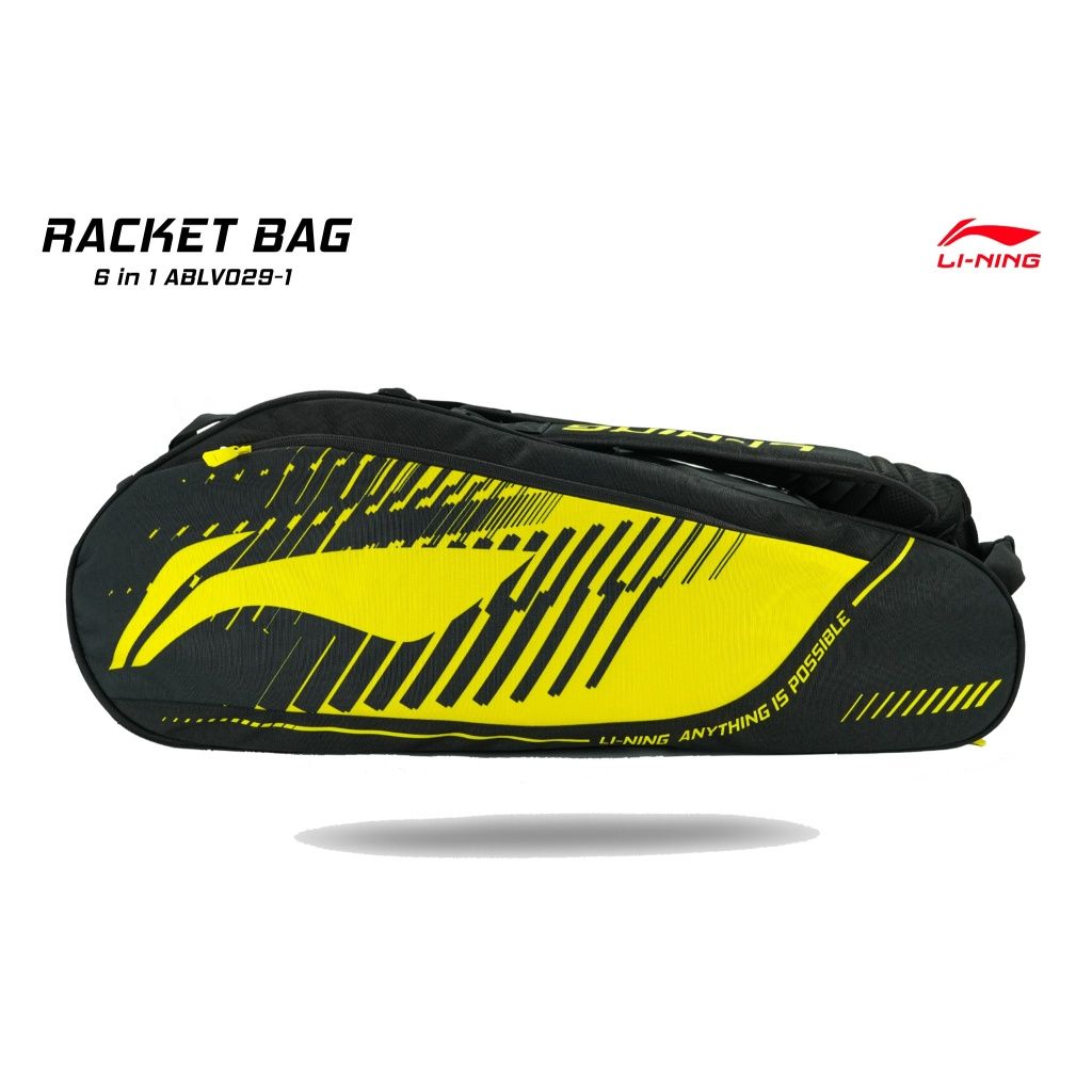 Li-Ning Training Badminton Bag ABLV029-1 Yellow/Black