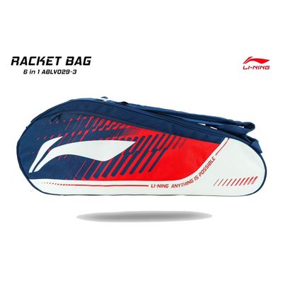 Li-Ning Training Badminton Bag ABLV029-3 Navy/Red