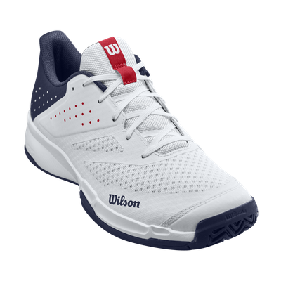 Wilson Kaos Stroke 2.0 Men's All Court Tennis Shoes - White/Peacoat/Red