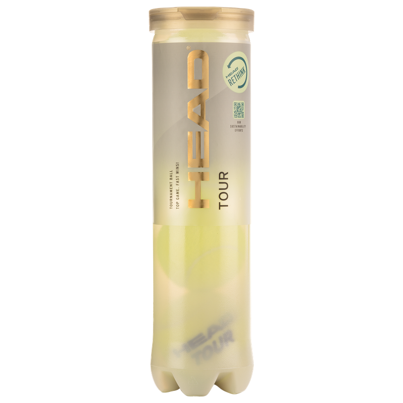 Head Tour Tennis Balls - 4 Ball Tube