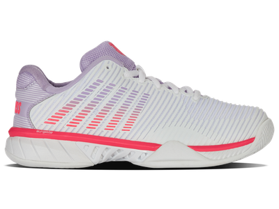 K-Swiss Hypercourt Express 2 Women's Tennis Shoe - White/Orchid Petal/Blaze