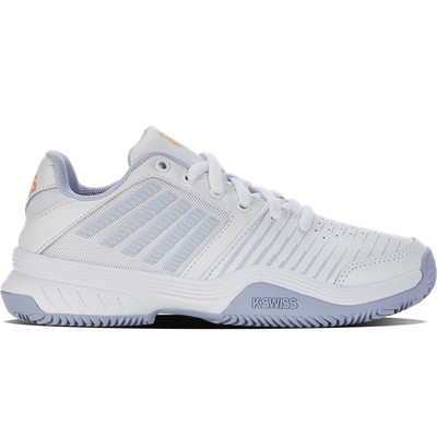 K-Swiss Court Express HB Women's Tennis Shoes - White/Heather/Peach Fuzz