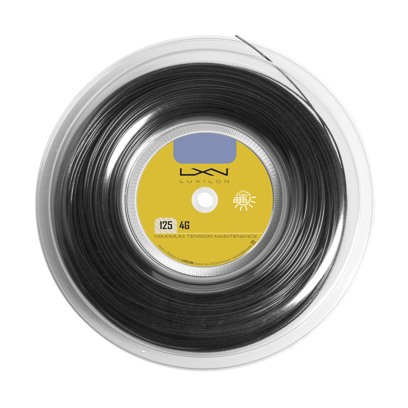 Luxilon 4G Black 125 Tennis String 200m Reel