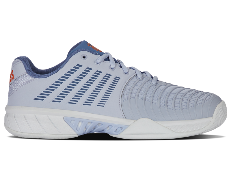 K-Swiss Express Light 3 Men's Tennis Shoes - Arctic/Infinity/Scarlet Ibis