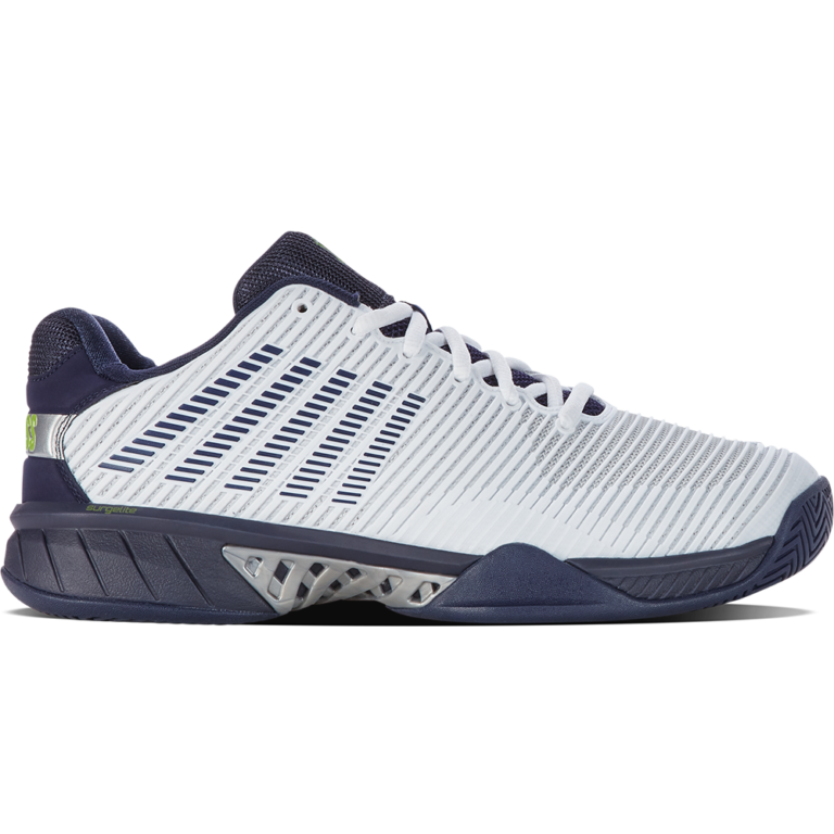 K-Swiss Hypercourt Express 2 Men's Tennis Shoes - White/Peacoat/Silver