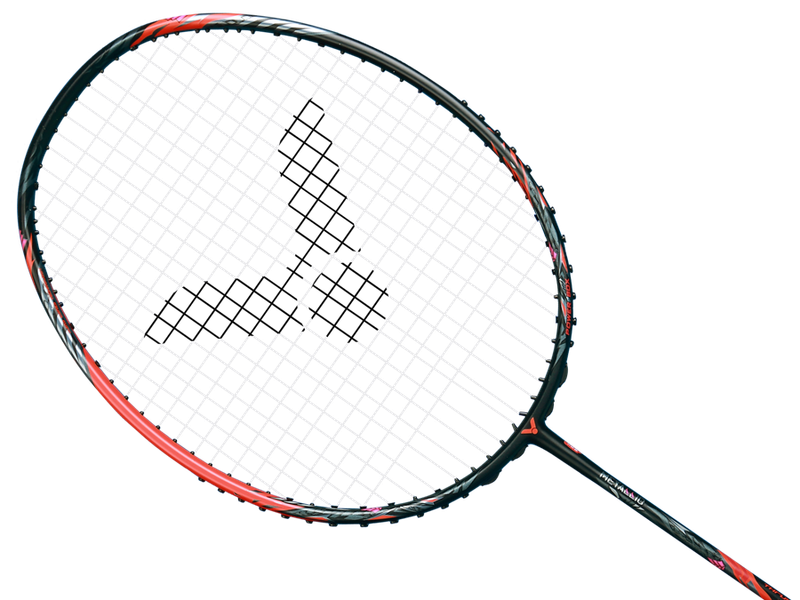 Victor Thruster Ryuga Metallic C Badminton Racket 3U - Black/Red