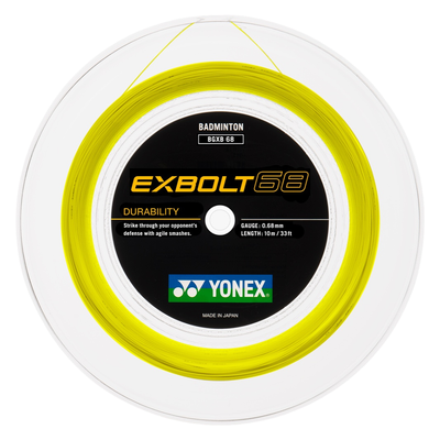 Yonex Exbolt 68 Badminton String Reel 200m - Yellow