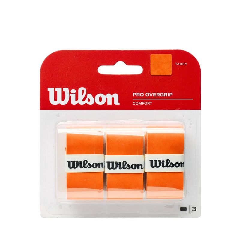 Wilson Pro Overgrip Comfort Burn Orange - 3 Pack