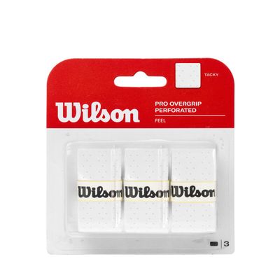 Wilson Pro Overgrip Perforated 3 Pack White