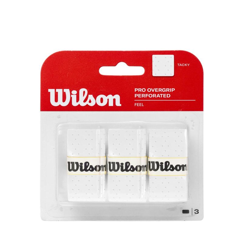 Wilson Pro Overgrip Perforated 3 Pack White