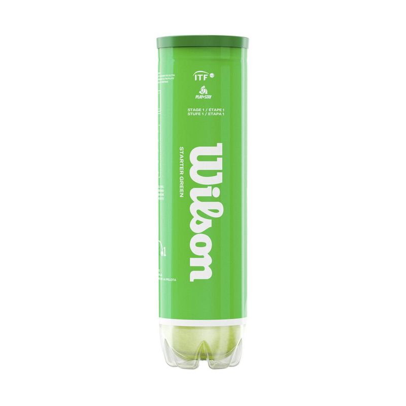 Wilson Starter Green Tennis Balls - 4 Ball Tube