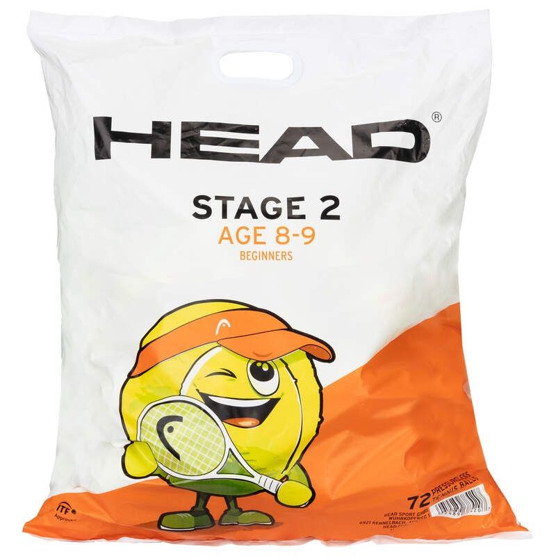 Head Stage 2 Orange Tennis Balls - 72 Ball Bag