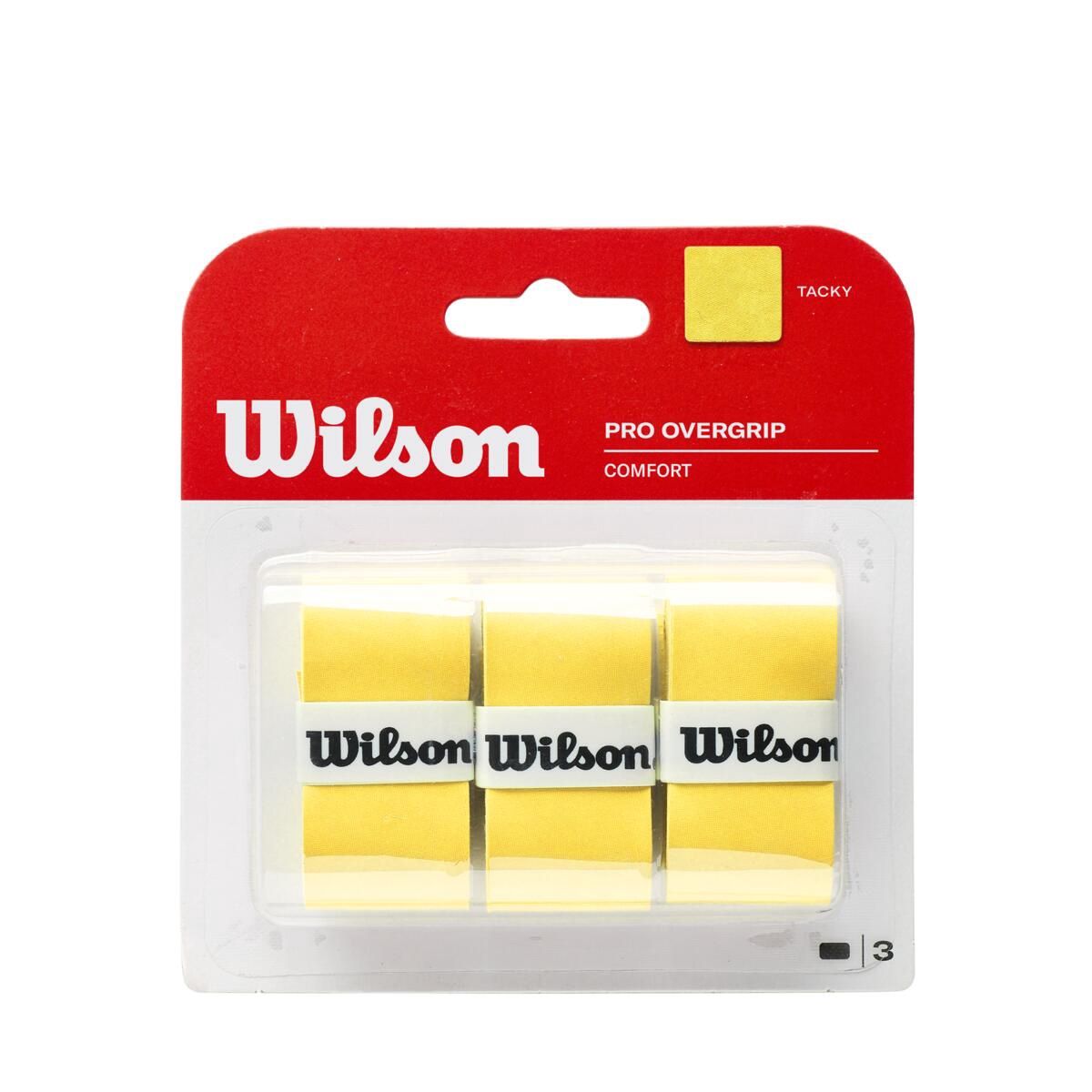 Wilson Pro Overgrip Comfort Yellow - 3 Pack