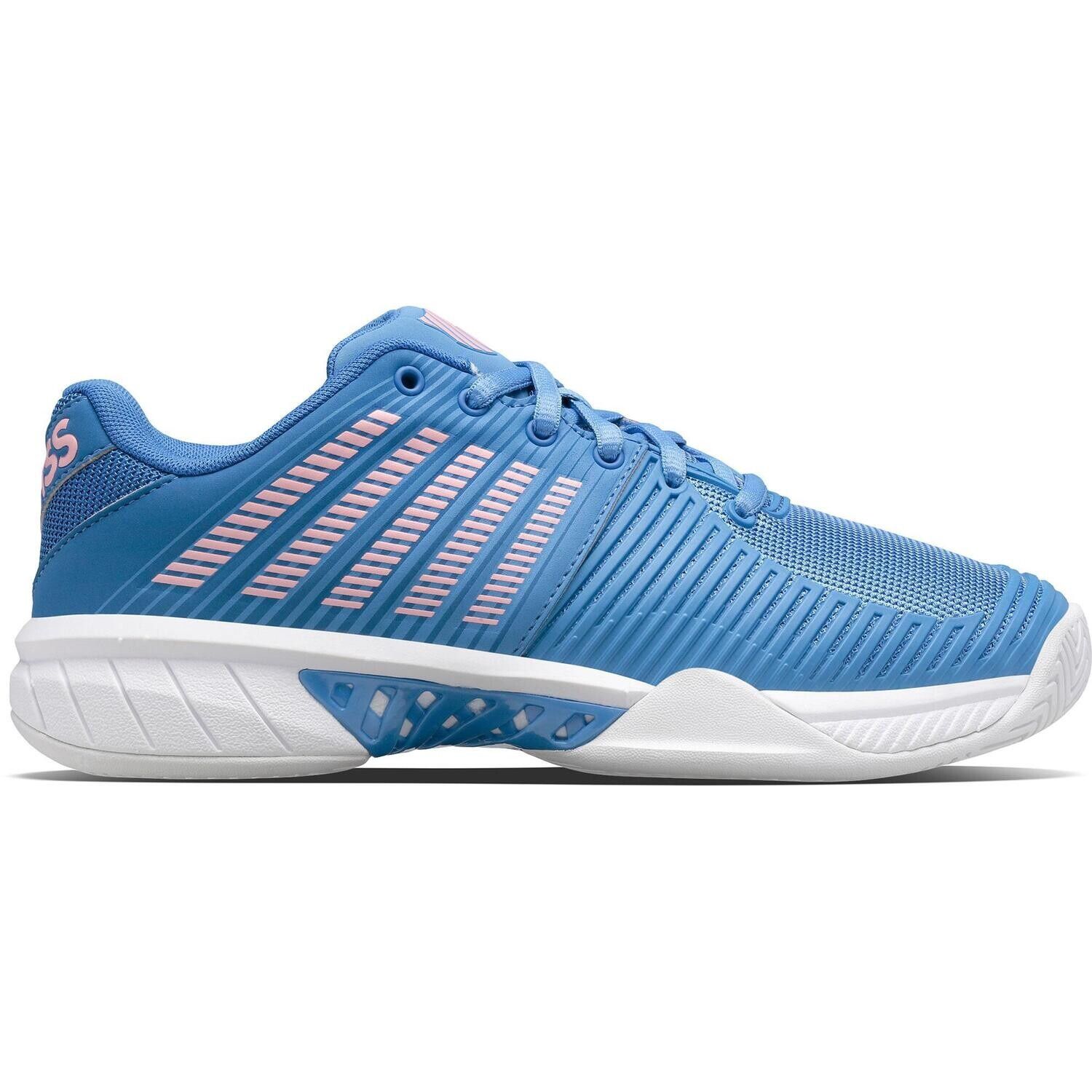 K-Swiss Express Light 2 HB Women's Tennis Shoes - Silver Lake Blue/White/Orchid Pink