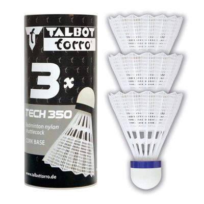 Talbot Toro Tech 350 shuttlecock - Pack of 3