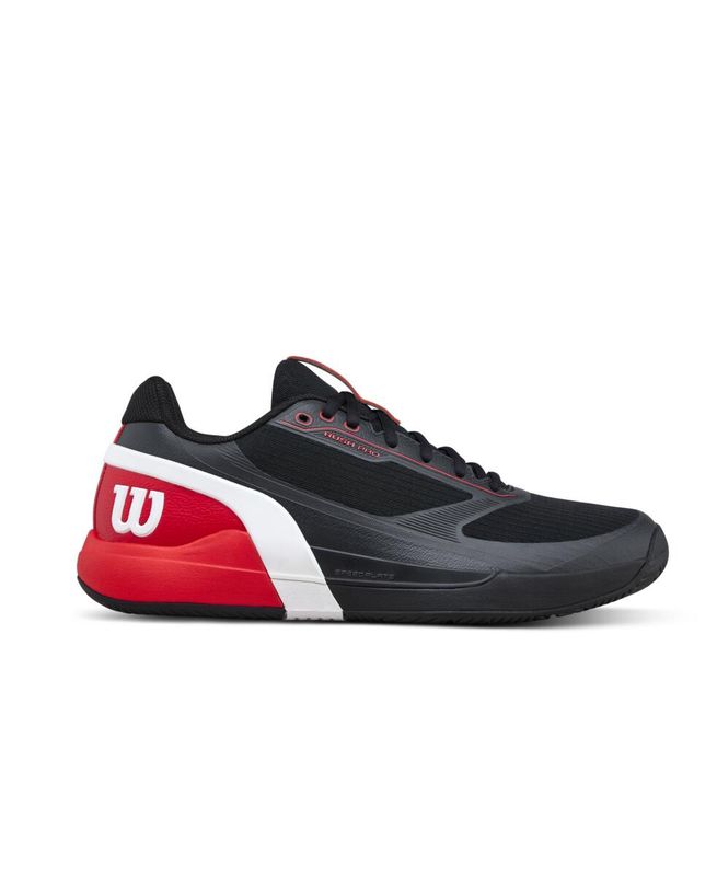 Wilson Rush Pro 5 Men's Tennis Shoes - Black/Infra Red/White