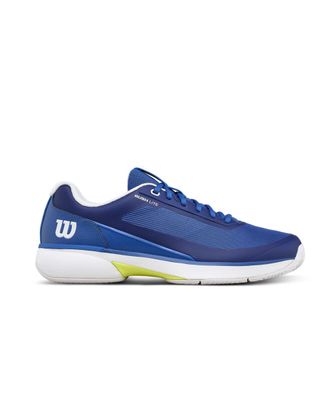 Wilson Rush Lite 5 Men's Tennis Shoes - Deja Vu Blue/White/Safety Yellow
