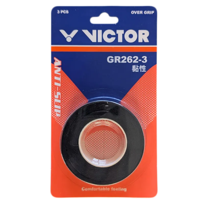 Victor Overgrip 3 Pack - Black - GR262-3 C