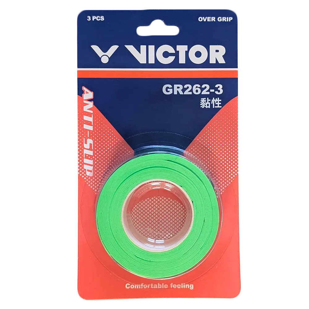 Victor Overgrip 3 Pack - Apple Green - GR262-3 P