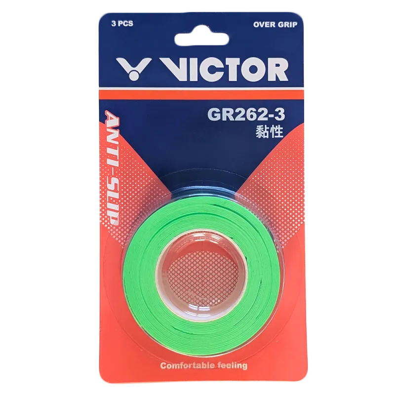 Victor Overgrip 3 Pack - Apple Green - GR262-3 P