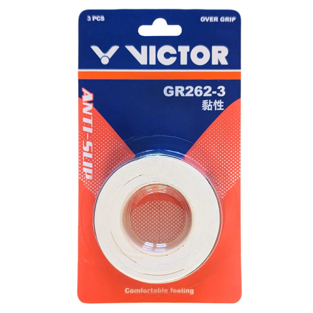 Victor Overgrip 3 Pack - White - GR262 A