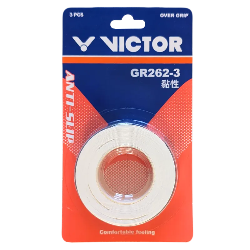 Victor Overgrip 3 Pack - White - GR262 A