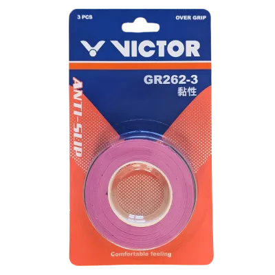 Victor Overgrip 3 Pack - Deep Pink - GR262-3 Z