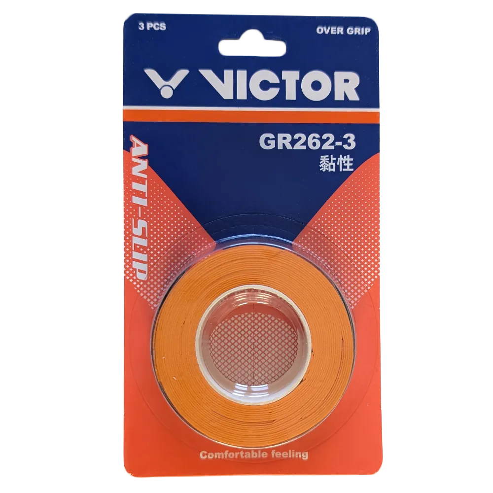 Victor Overgrip 3 Pack - Mandarin Orange - GR262-3 Y