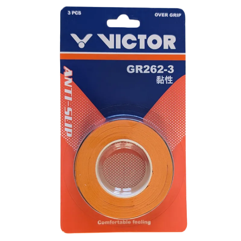 Victor Overgrip 3 Pack - Mandarin Orange - GR262-3 Y