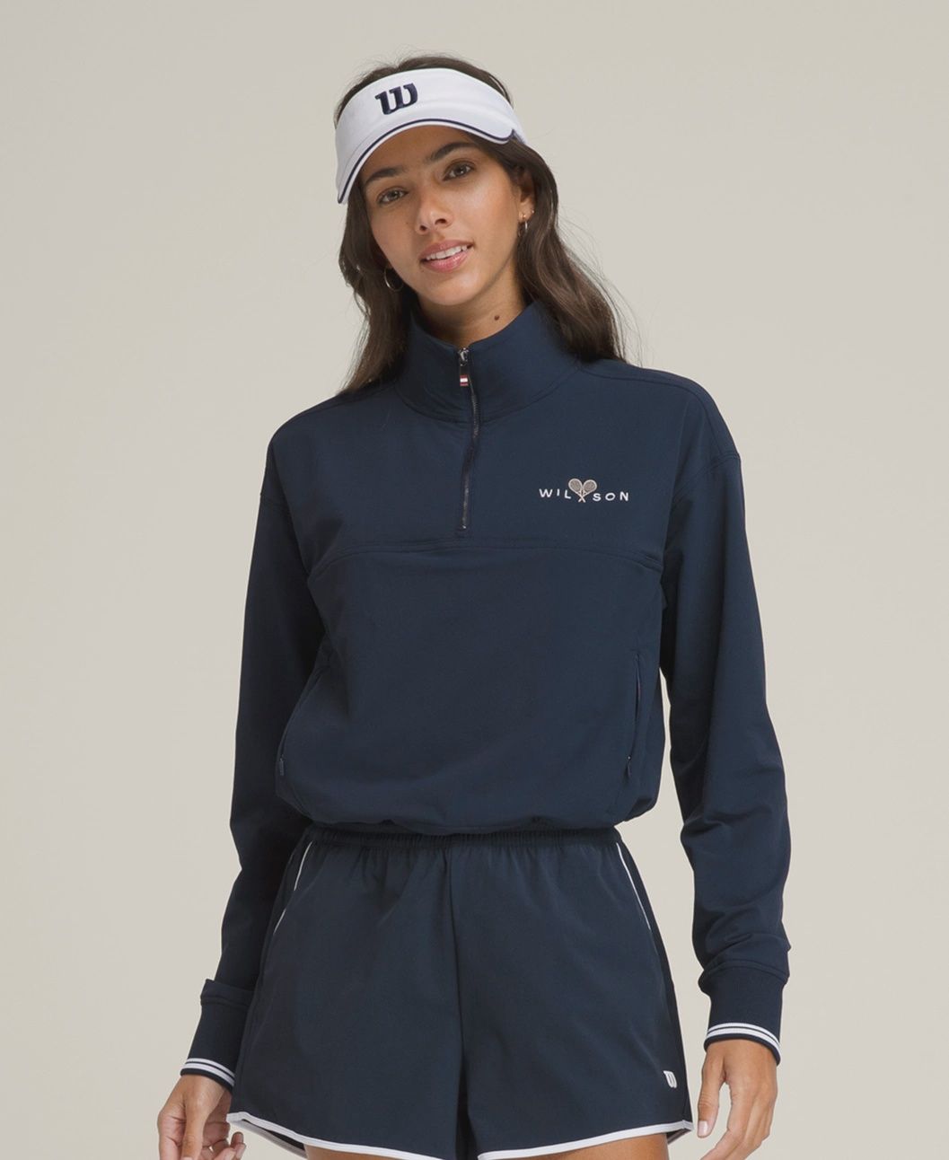 Wilson Davenport Woven Popover Classic Navy