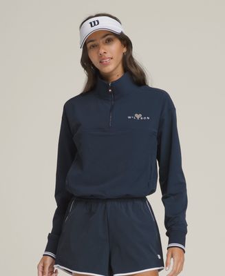 Wilson Davenport Woven Popover Classic Navy