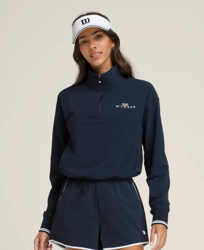Wilson Davenport Woven Popover Classic Navy