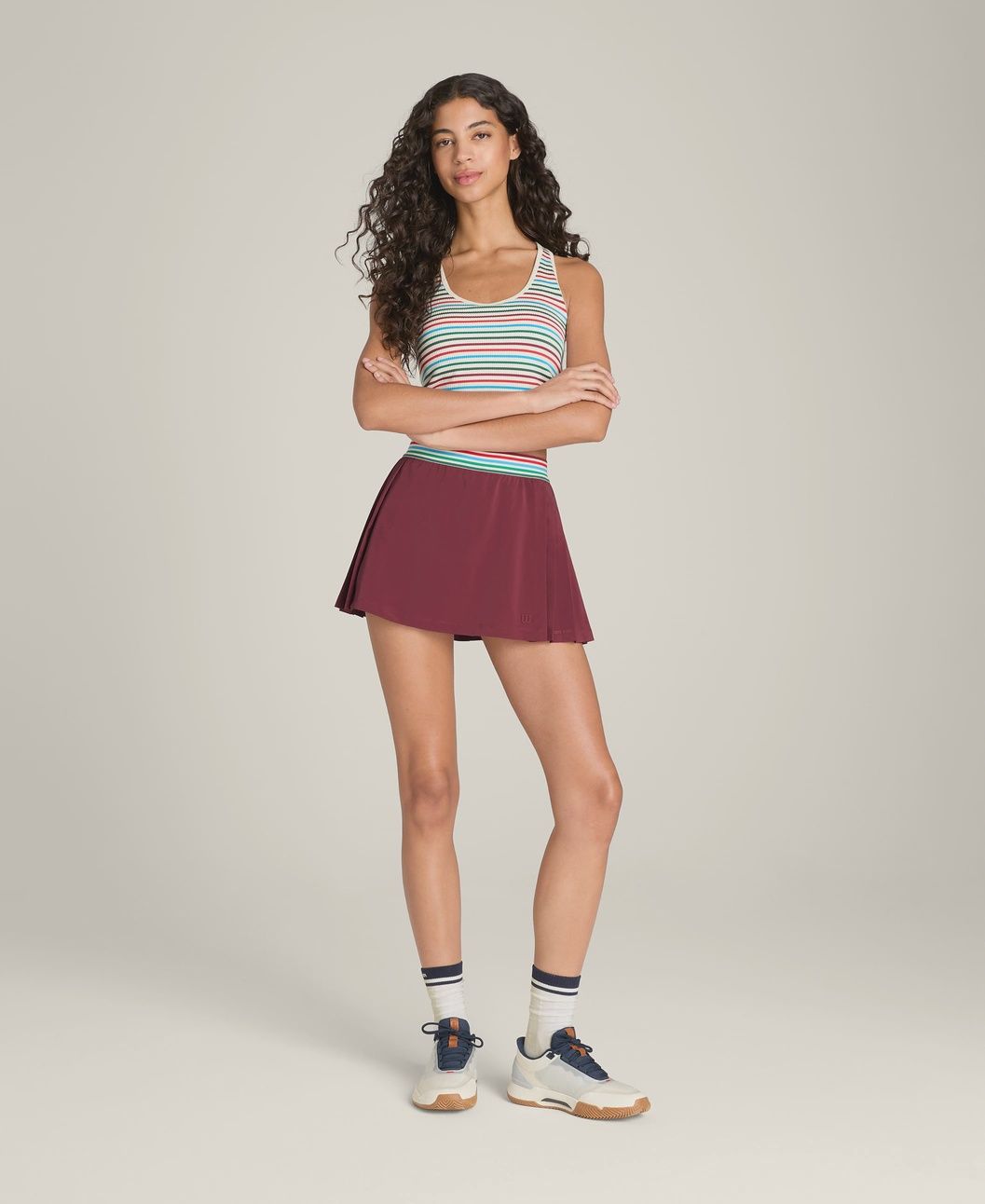 Wilson Cross Court Skirt Cranberry