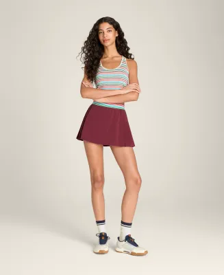 Wilson Cross Court Skirt Cranberry