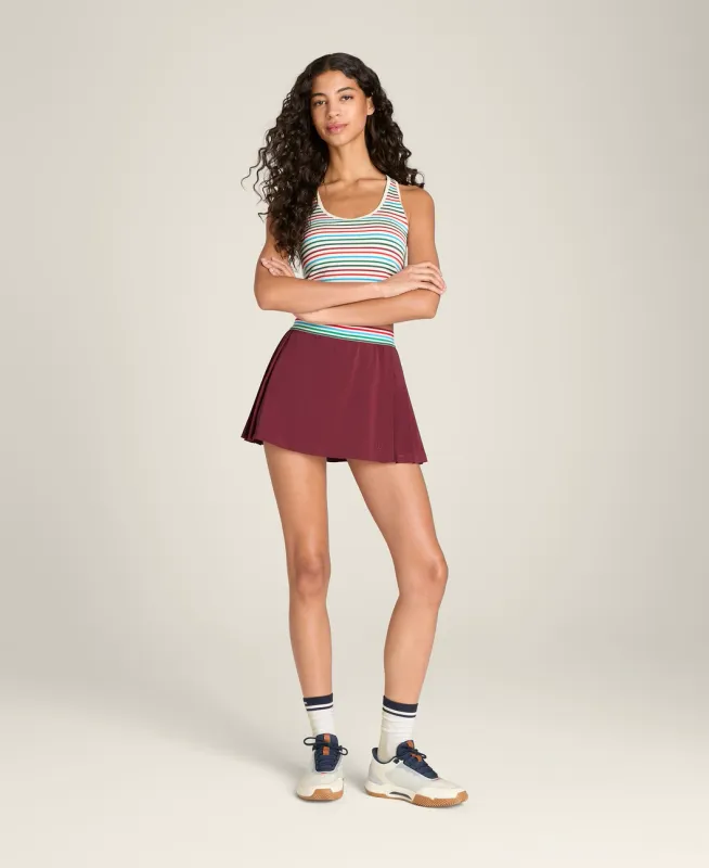 Wilson Cross Court Skirt Cranberry