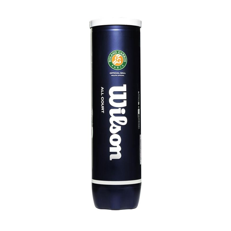 Wilson Roland Garros All Court Tennis Balls 4 Ball Tube
