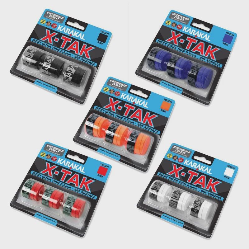 Karakal X-TAK Overwrap Grip 3 Pack