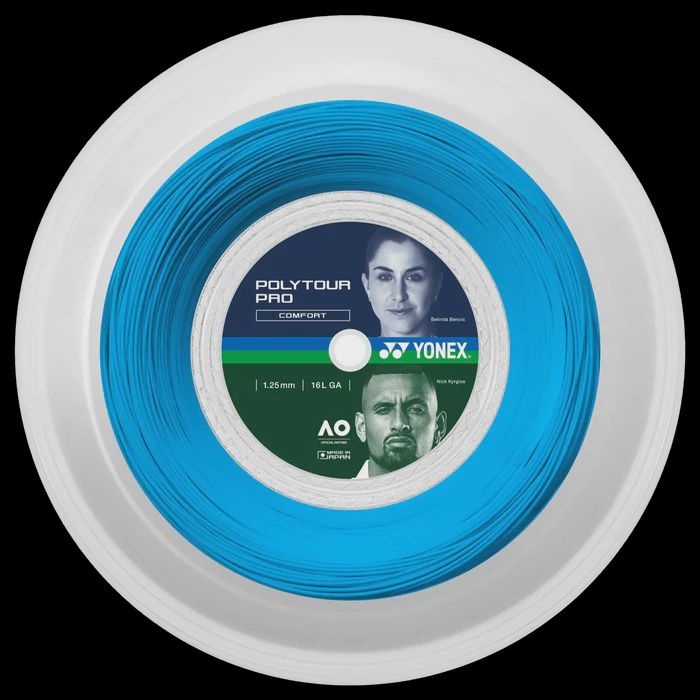 Yonex PolyTour Pro Tennis String Reel 1.25mm - Blue 200m