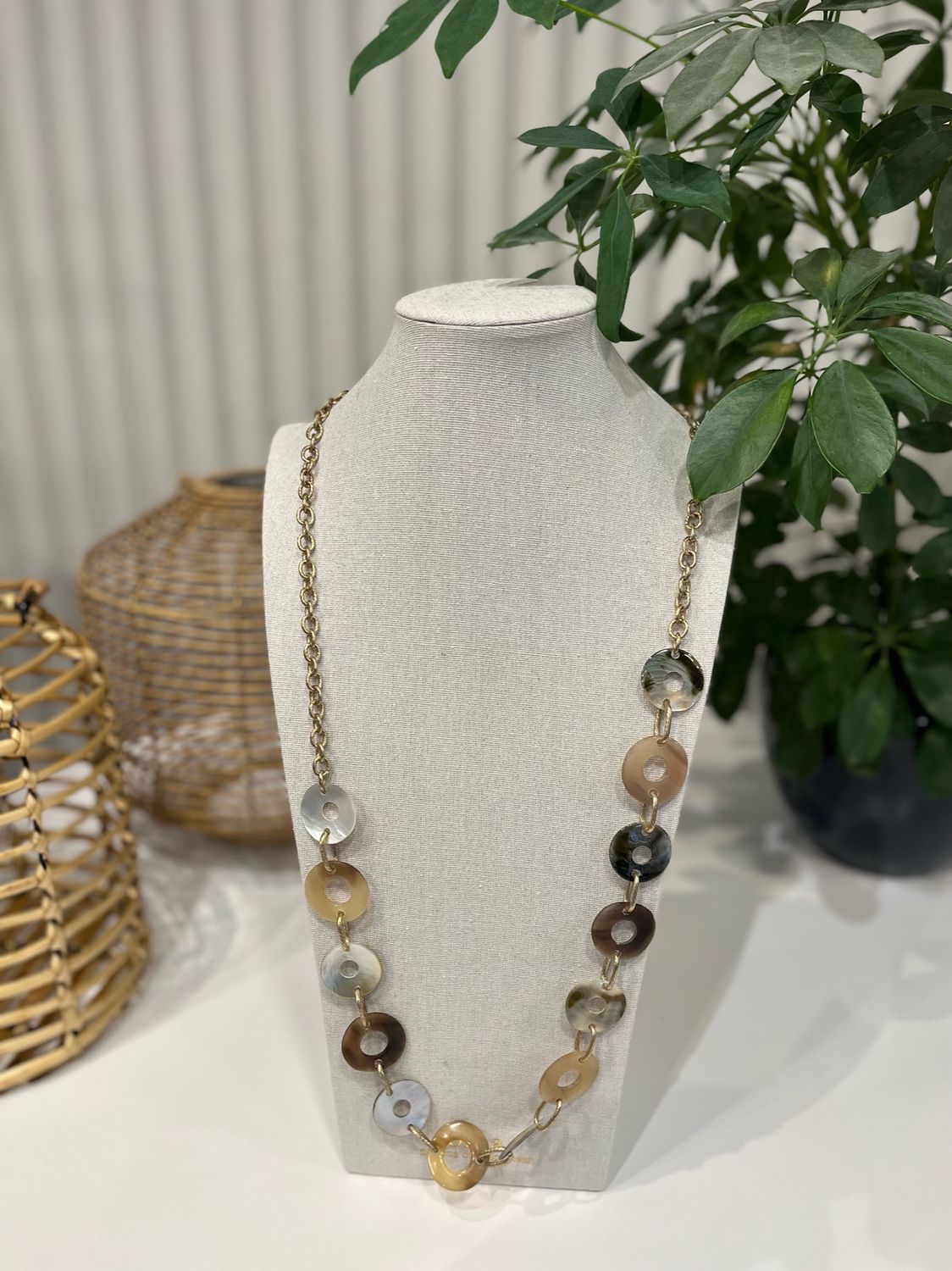 Ketting met grote ronde kralen