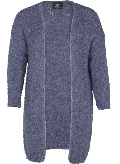 Vest jeansblauw lang