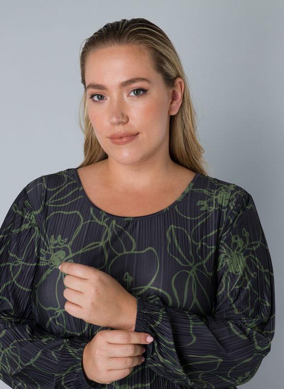 Shirt zwart groen
