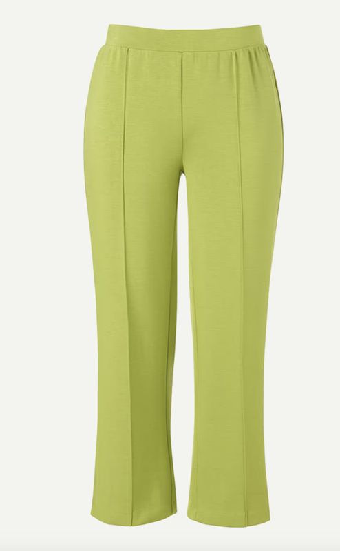 Wide leg broek - lime green 705