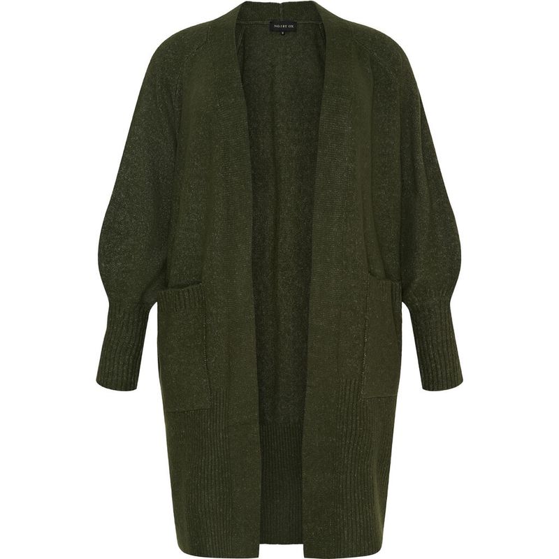 Vest lang Pofmouw donker groen