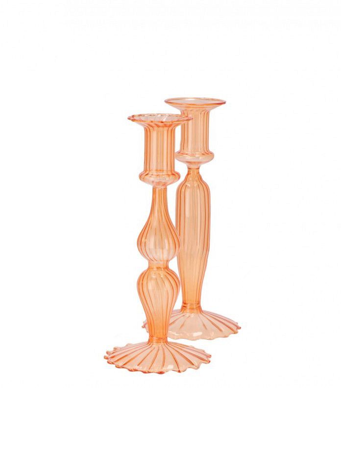 Karakum kandelaar peach 9x20cm