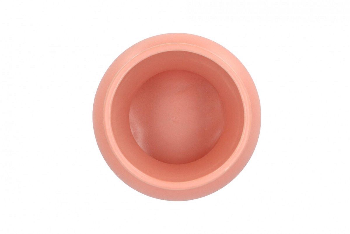 Bukan peach mat vaas laag 14x12cm