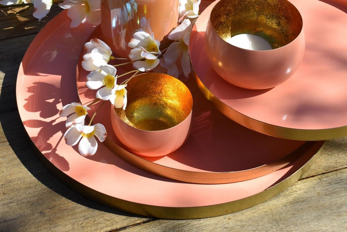 Marrakech k peach plate 33x2cm